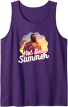 Bear & Cub Chaser Pride Community Co. Hot Bear Summer - Bear & Cub Gay Pride LGBT Bear Gay Daddy Tank Top - Purple