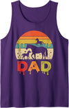 Funny Horse Lovers Fathers Day Costume for Men Drip Sunset Horse Dad Grandpa Father's Day Mens Womens Tank Top - Purple