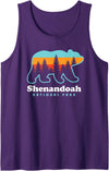 Shenandoah National Park Hiking Shenandoah National Park Bear Shenandoah Valley Tank Top - Purple