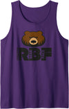 Bearsleeve Mens RBF Resting Bear Face Bear Pride Tank Top - Purple