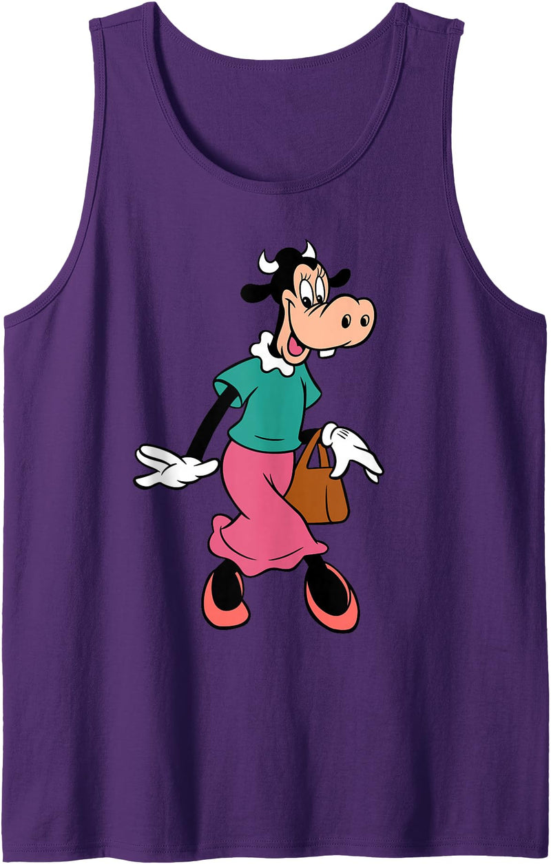 Disney Clarabelle Cow Out for a Stroll Tank Top - Purple