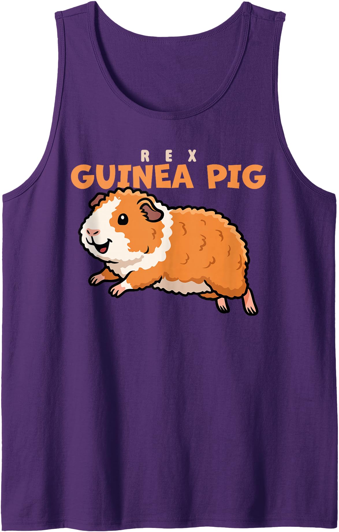Guinea Pig Breeds Animal Cute Guinea Pigs DonaOnca Cartoon Rex Guinea Pig Animal Lover Cute Guinea Pigs Tank Top - Purple