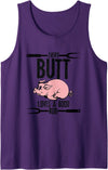 Funny Pig Roast Gifts Every Butt Loves A Good Rub Pig Pork Barbecue Tank Top - Purple