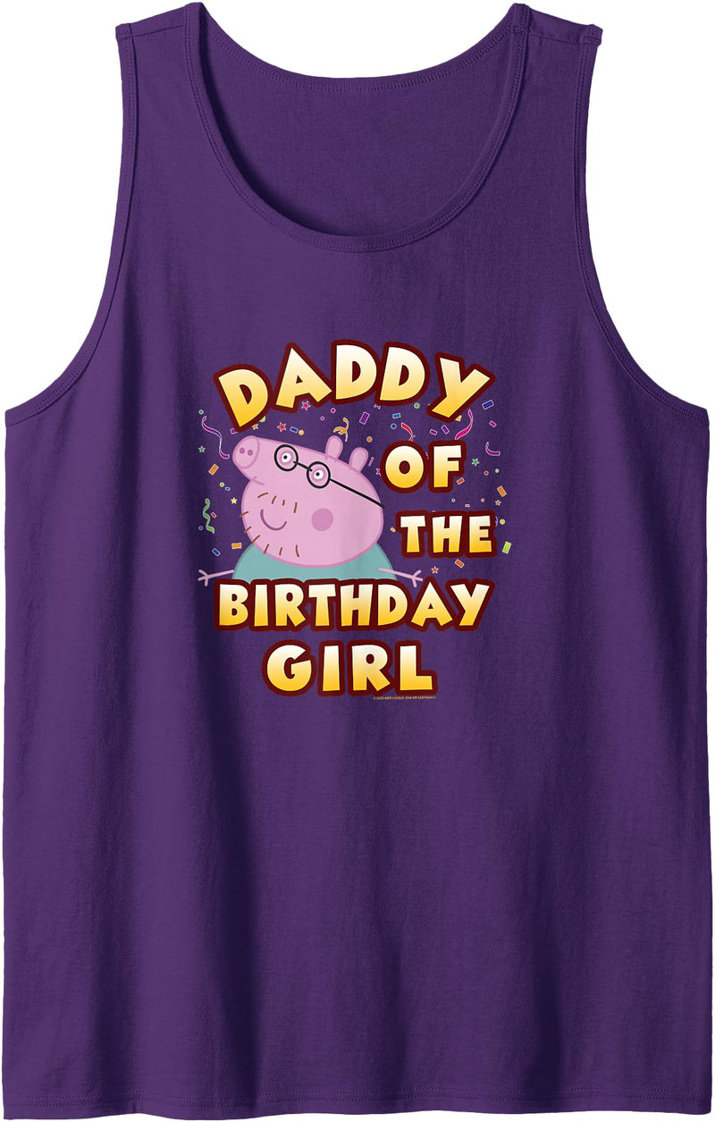 Peppa Pig Daddy Of The Birthday Girl Tank Top - Purple