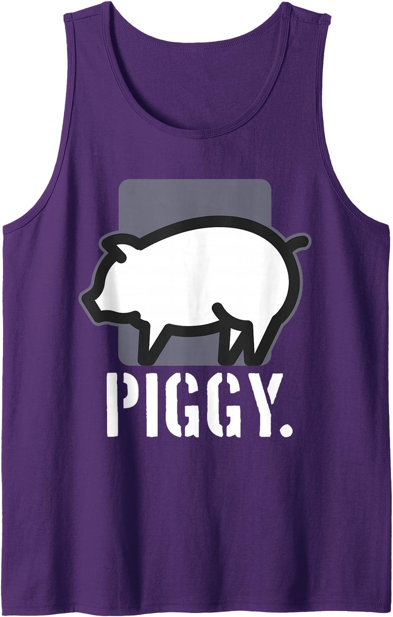 Bear Daddy Mens Piggy - Gay Adult Mens Kink Sex Pig Fetish Funny Humor Tank Top - Purple