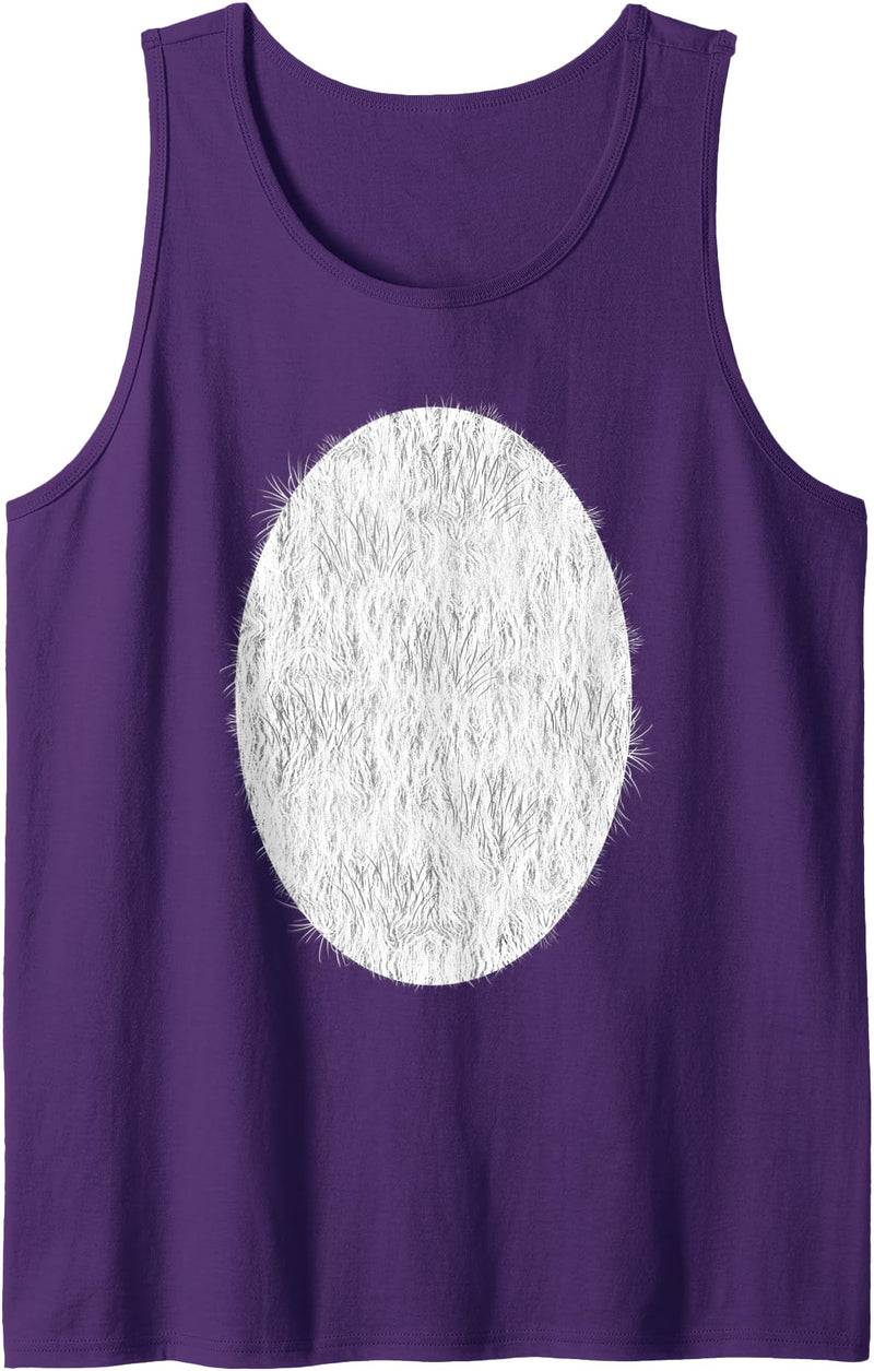 Halloween Panda Bear Belly Costume Halloween Panda Bear Belly Hair Costume Tank Top - Purple