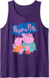 Peppa Pig 20th Anniversary Whole Family Portrait Tank Top - Purple