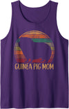 Cute Guinea Pig Lover HD0 Guinea Pig Retro Vintage Guinea Pig Mom Tank Top - Purple