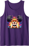 Strong Gym Hamster Weightlifting Barbell Power Tank Top - Purple