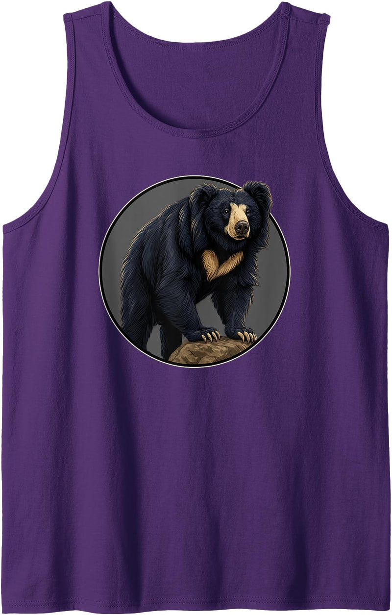 Sloth Bears Sloth Bear Lovers Shop Sloth Bears Sloth Bear Tank Top - Purple