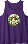 Guinea pig flower Snugg Guinea pig flowers Green Anemone Tank Top - Purple