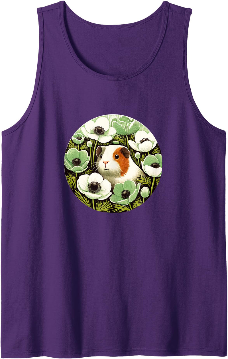 Guinea pig flower Snugg Guinea pig flowers Green Anemone Tank Top - Purple