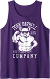 Grandio Design Sports Training And Fitness Pork Barbell Company Funny Gym Buff Pig Bodybuilding Fitness Tank Top - Purple