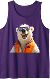 Funny Polar Bears for every Bear Lover Polar Bear With Sunglasses Animal Love Bears Cute Polar Bear Tank Top - Purple