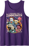 Flo Design Summerween Outfits Summerween Spooky Summer summerween party Halloween Summer Tank Top - Purple