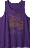 Lioness Graphic Tee Shirts for Women Girls Cool Lioness Graphic Shirt Fearless Women Girls Female Lion Tank Top - Purple