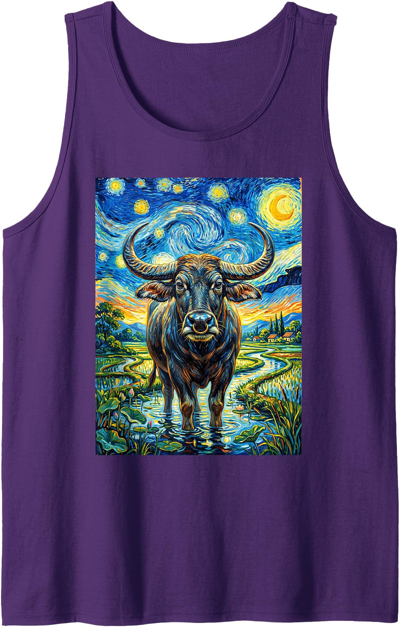 Water Buffalo Design Water Buffalo Tank Top - Purple