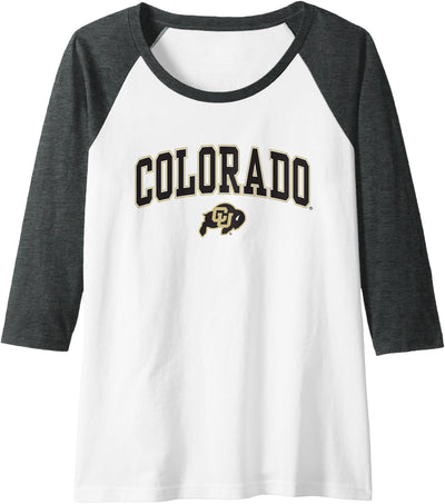 Elite Authentics Womens Colorado Buffaloes Womens Arch Over T-Shirt
