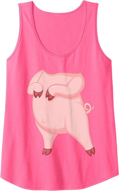 Pig Adult Kids Men Women Pig Costume Tank Top