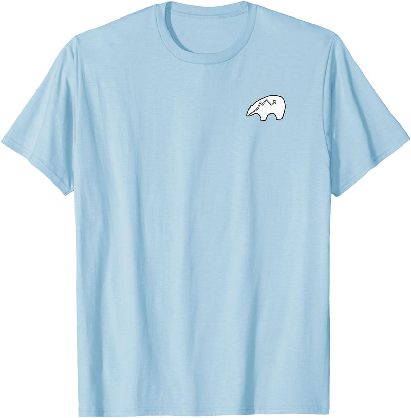 P&L Originals Zuni Bear pocket-style tee shirt emblem T-Shirt - Baby Blue