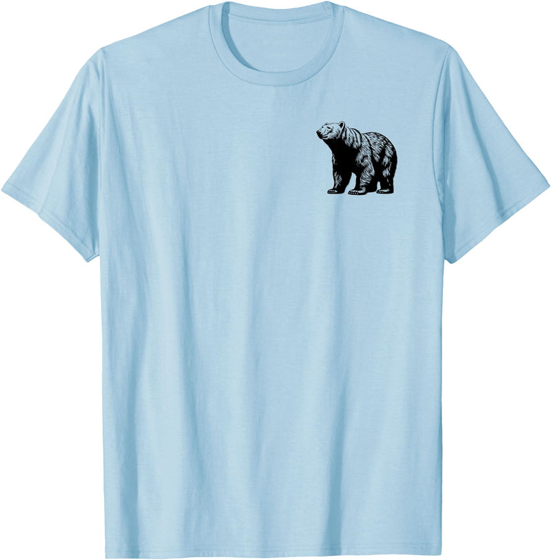 Polar Bear Gift for Men, Women, Dad & Mom Polar Bear Dad Mom Lover - Monochromatic Polar Bear T-Shirt - Baby Blue