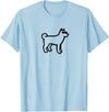 Dog Merch Simple Dog T-Shirt - Baby Blue