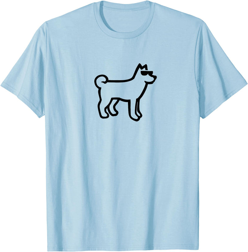 Dog Merch Simple Dog T-Shirt - Baby Blue