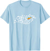 Fish Swimming Against The Current Be Yourself Gift Unisex-Adults, Kids Black Modern Casual T-Shirt - Baby Blue