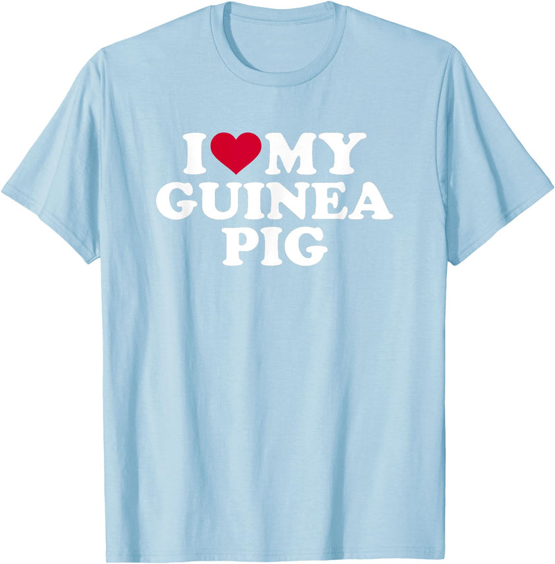 I love my guinea pig T-Shirt - Baby Blue