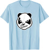 Panda Smile T Shirt Angry Panda Bear T Shirt (animal shirt) - Baby Blue