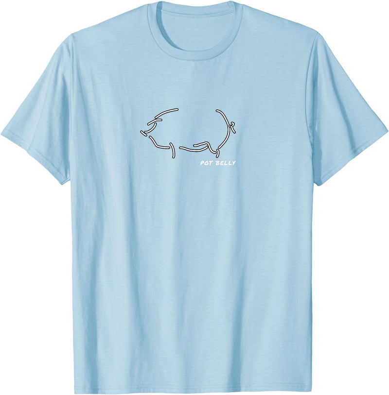 I Love Funny Pigs T-Shirts Pig Lovers, Pot Belly, Kids Love this Cute T-Shirt T-Shirt - Baby Blue