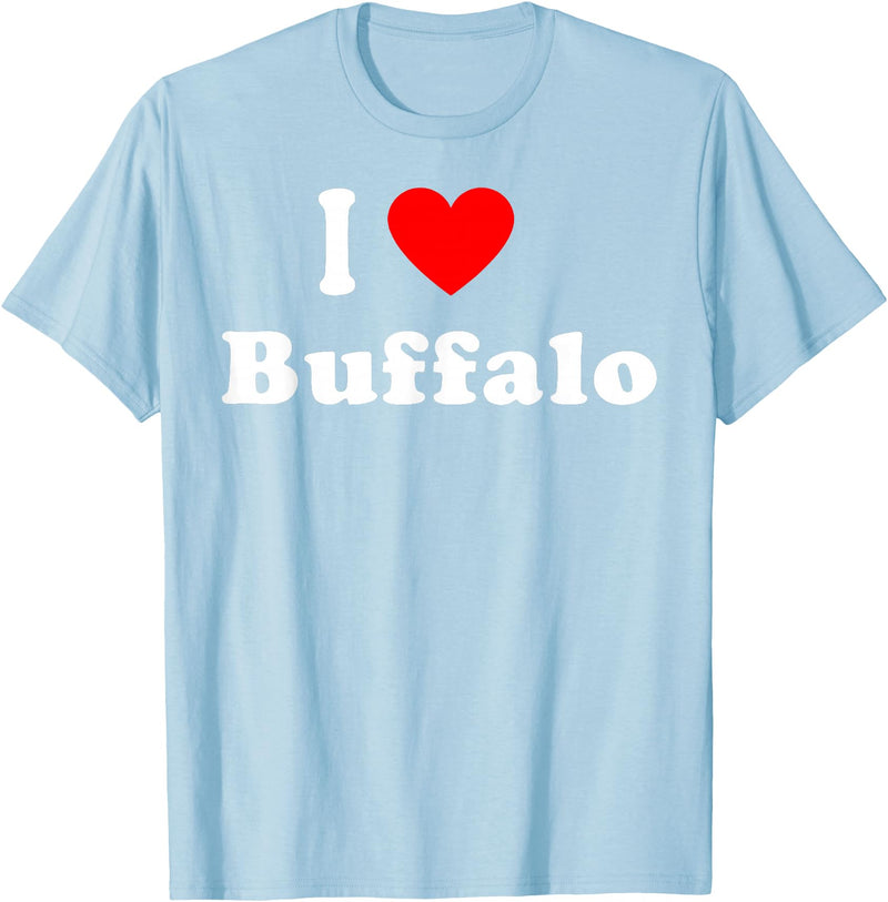 I Love Buffalo City NY Hometown Matching Classic T-Shirt - Baby Blue