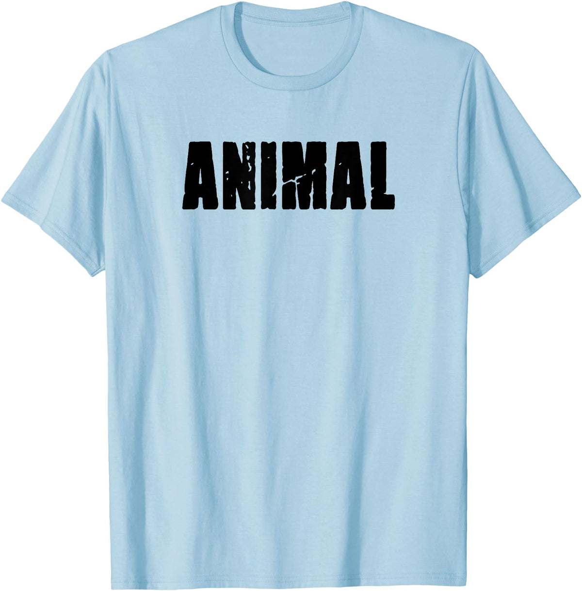 Animal Gym Rabbit Workout Bodybuilding Fitness T-Shirt in Baby Blue