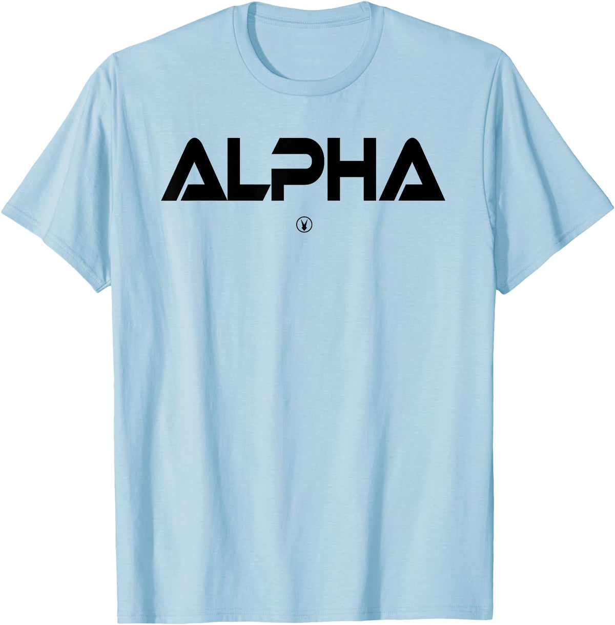 Mens ALPHA Gym Rabbit Workout Bodybuilding Fitness T-Shirt in Baby Blue