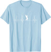 Fishing gifts Fishing heartbeat T-Shirt - Baby Blue
