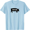 Bear Daddy Oink Pig Play Funny Gay Men's T-Shirt T-Shirt - Baby Blue