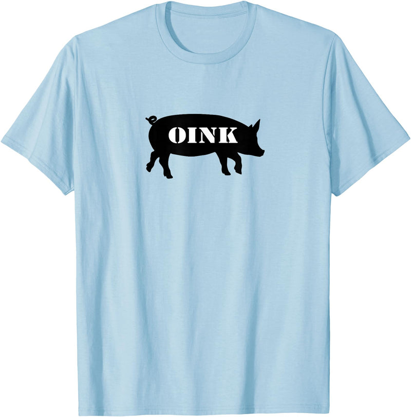 Bear Daddy Oink Pig Play Funny Gay Men's T-Shirt T-Shirt - Baby Blue