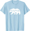 The Persnickety Owl Family Bears #1 Mama Bear Shirt Mama Bear T-Shirt Mama Mom Mommy Tee Shirt T-Shirt - Baby Blue