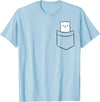 Arctic Polar Bear Tees And Gifts Polar Bear In The Pocket Funny Pocket Polar Bear T-Shirt - Baby Blue