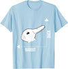 Rabbit Duck Graph Math Easter T-Shirt in Baby Blue