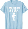 Handicap PWD Amputee And Disabled Apparel I Fought A Bear Handicap Amputee PWD Disabled T-Shirt - Baby Blue