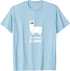 No Drama Llama Funny Llama T-Shirt - Baby Blue