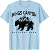 Retro Kings Canyon National Park Tees Vintage Kings Canyon National Park Bear Souvenir T-Shirt - Baby Blue