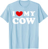 I Heart My Everything - Collection I Love My Cow, I Heart My Cow, I Love My Cow T-Shirt - Baby Blue