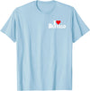 LOVE OF BUFFALO HEART CITY APPAREL I LOVE HEART BUFFALO NY T-Shirt - Baby Blue