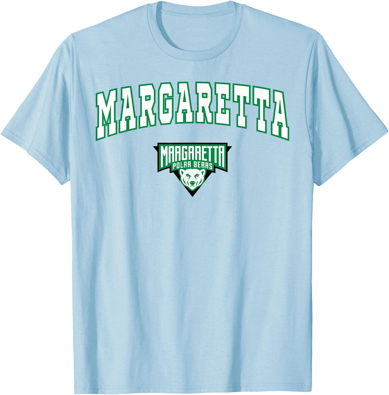 Official High School Fan Gear Margaretta High School Polar Bears T-Shirt C2 T-Shirt - Baby Blue