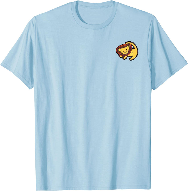 Disney Lion King Pocket Baby Simba Drawing T-Shirt - Baby Blue