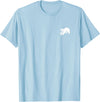 Playful Critter Apparel Co. Polar Bear Minimalist Black and White T-Shirt - Baby Blue
