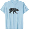 Vintage Polar Bear Merch and Gifts Polar Bear Distressed Print - Vintage Polar Bear T-Shirt - Baby Blue