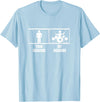 Cool Stuff For Drummers Your Husband My Husband Drum Set Wife Funny Drummer T-Shirt - Baby Blue